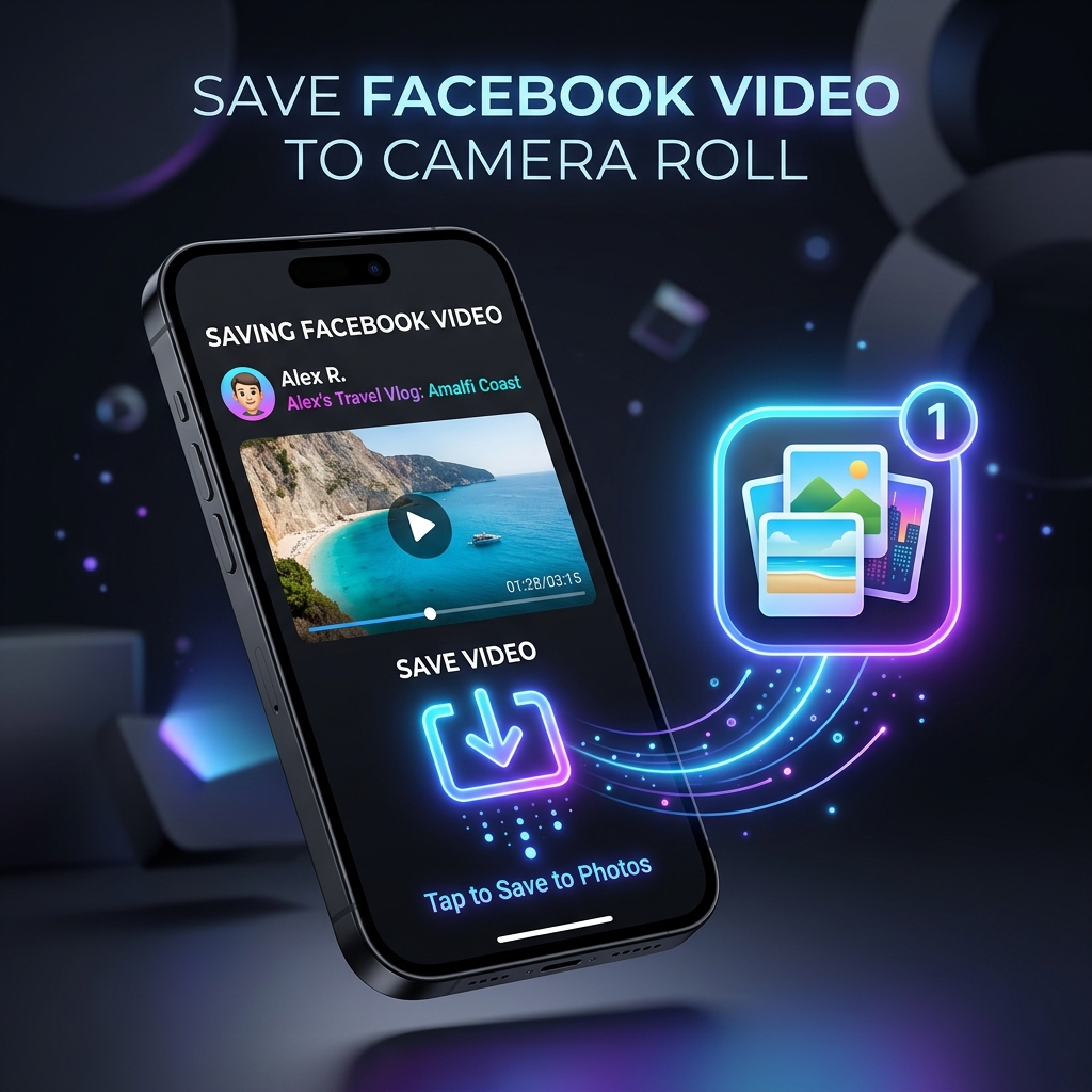 How to Save a Facebook Video to Camera Roll on iPhone Using GetFVid
